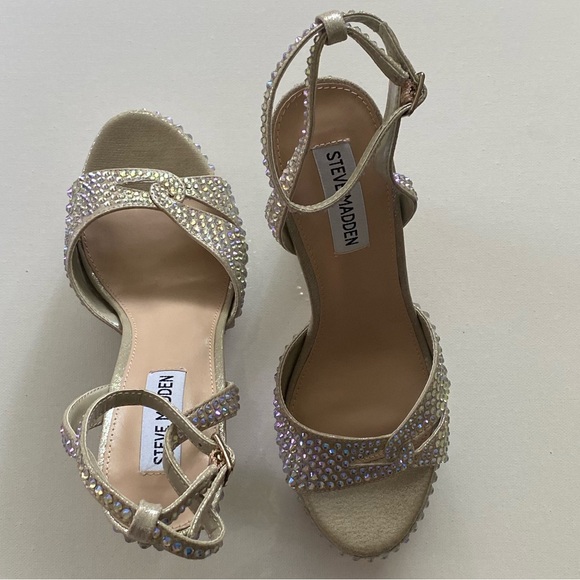 Steve Madden Rhinestone Platform Heels - Picture 7 of 10